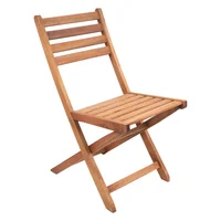Silla de exterior plegable Capri madera