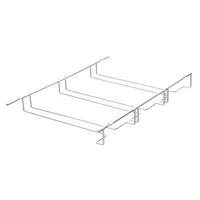 Portacopas triple bajo alacena cromado