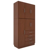 Placard 6 puertas con 4 cajones mogno 106 x 215 x 47 cm