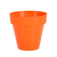 Maceta cónica plástica naranja
