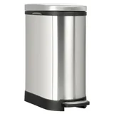 Cesto de basura a pedal 10 L de acero inoxidable