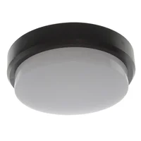 Tortuga Led policarbonato redonda negra 12 w 4000K