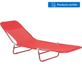 Reposera plegable textileno celeste