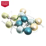 Set de esferas para navidad x 12 unidades 3 cm
