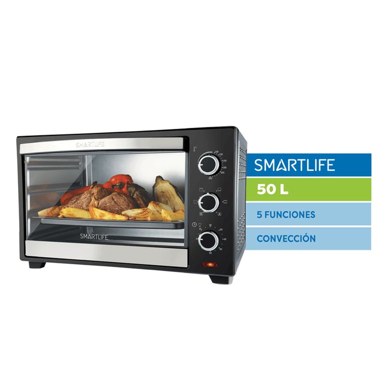 Horno eléctrico 50 L negro