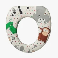 Asiento adaptador para inodoro ovalado de espuma de alta densidad multicolor