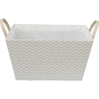 Canasto de tela zigzag 37 x 20 x 27 cm