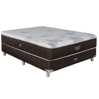 Colchón y sommier 2 plazas de resortes 140 x 190 x 64 cm