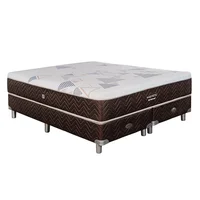 Colchón y sommier King de resortes 180 x 200 x 64 cm