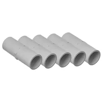 Union caño PVC 40 mm x5 unidades