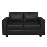 Sillón Japur de 2 cuerpos ecocuero negro