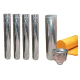 Kit de instalación para salamandra 8" inoxidable
