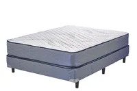 Colchón y sommier Floustar 2 plazas de resortes 140 x 190 x 44 cm