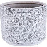 Maceta Manu 26 x 18 cm blanco y negro