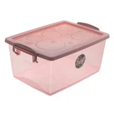 Caja plástica organizadora rosa 7,5 Lts.