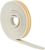 Burlete autoadhesivo perforado 7.9 x 6.35 mm blanco