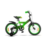 Bicicleta Spider rodado 14 negro y verde fluo