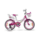 Bicicleta Princesa rodado 14 rosa y blanco