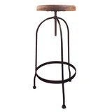 Banqueta redonda regulable madera