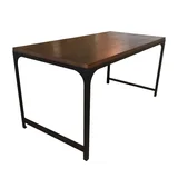Mesa de comedor hierro y madera barra 160 cm