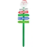 Estaca de navidad Santa direction stake 91 cm