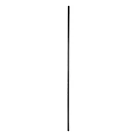 Barral para cortina de tela Andino 140 cm negro con soportes y terminales