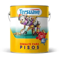 Esmalte sintético para piso rojo satinado 4 L