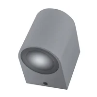Aplique unidireccional curvo gris GU10