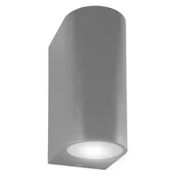 Aplique bidireccional curvo gris GU10