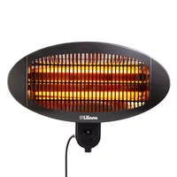 Estufa electrica infrarroja 2000 W negra