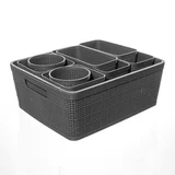 Set de 10 Cajas plásticas gris