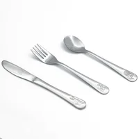 Set de 3 cubiertos de acero inoxidable