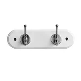 Perchero de pared de madera 2 ganchos
