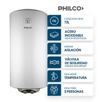 Termotanque eléctrico 80 l carga inferior