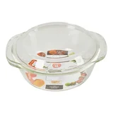 Cacerola de vidrio con tapa 23 cm