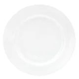 Plato playo redondo blanca