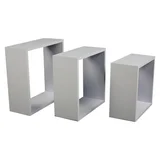 Set x 3 repisas Cubo blanco