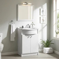 Vanitory colgante Venecia con mesada 1 agujero blanco 48 cm