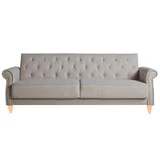 Sofá cama New York 3 cuerpos 2 plazas beige