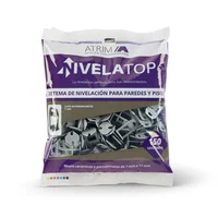 Pack de 150 espaciadores de cerámica autonivelante clip 1 mm
