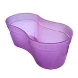 Jardinera Sofia 35 cm lila transparente