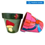 Maceta decorada 8 cm