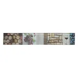 Guarda malbec vidrio brillante de pared 4.7 x 30 cm beige