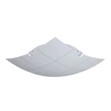 Plafón vidrio cuadrado torino 25 x 25 cm 2 l blanco