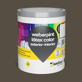Pintura látex de interior y exterior gris polonia mate lavable 1 L
