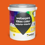 Pintura látex de interior y exterior naranja holanda mate lavable 4 L