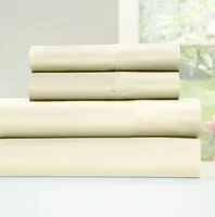 Juego de sábana 1 plaza y media 200 hilos ivory
