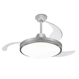 Ventilador de techo PE-VTRA420B 3 aspas con luz