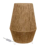 Lámpara de mesa Diamante yute 1 luz E27