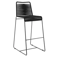 Banqueta con respaldo Bar negro